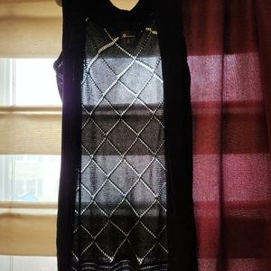 ABStudio, black sweater vest, size M